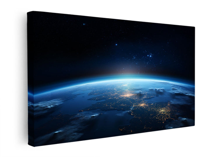 Earth Artwork From Universe  canvas Print