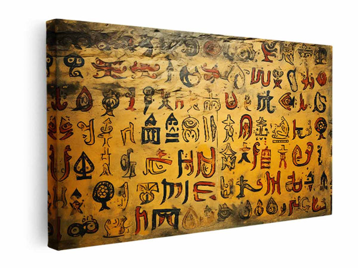 Ancient Scripts Poster  canvas Print