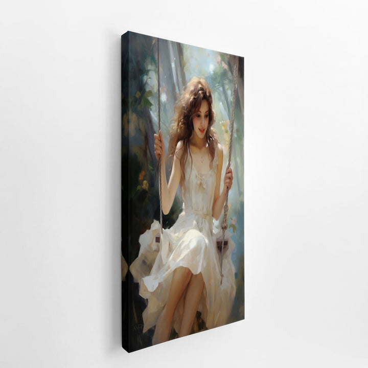  Swinging Girl Painting l  canvas Print