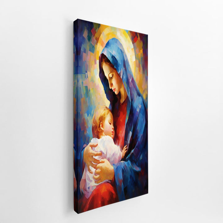 Mother Mary and Jesus Painting  canvas Print