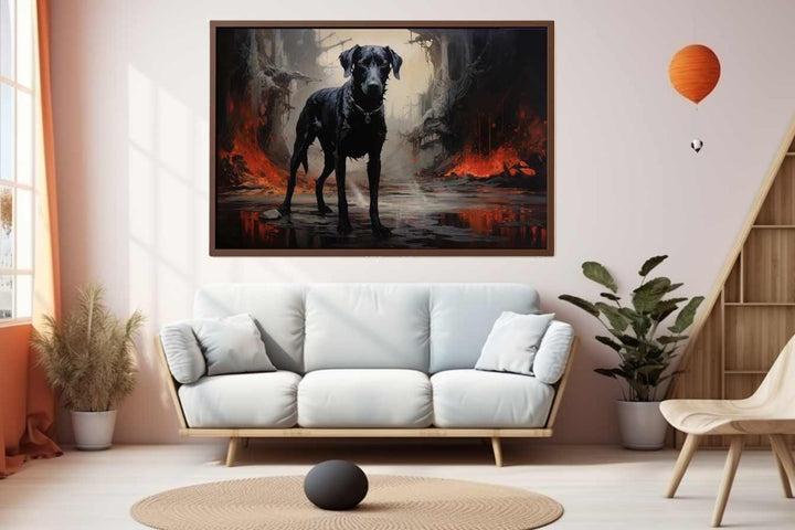 Black Dog Art Print Art Print