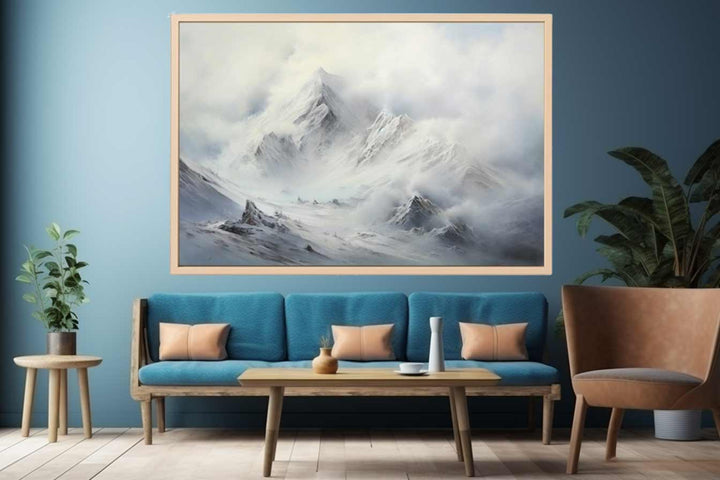 White Mountian Painting Art Print