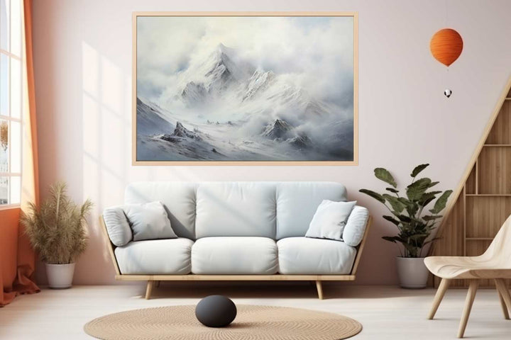 White Mountian Painting Art Print