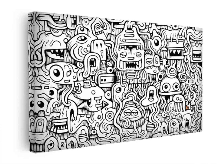 Doodle Art   canvas Print