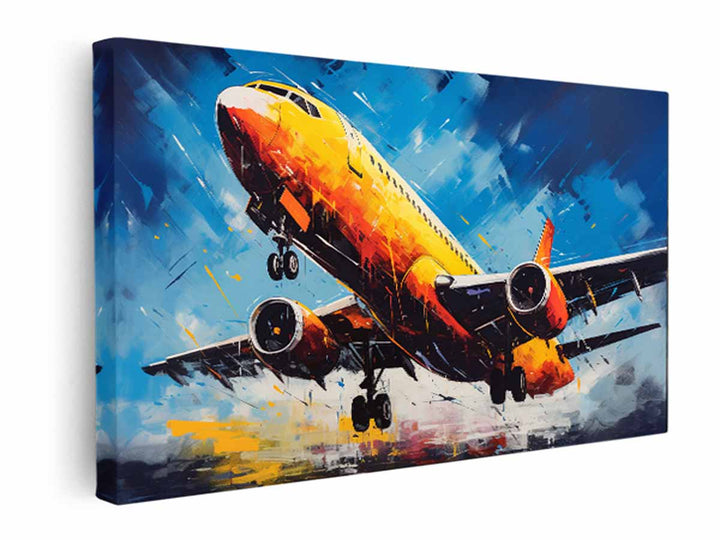 Airplane Painting  canvas Print