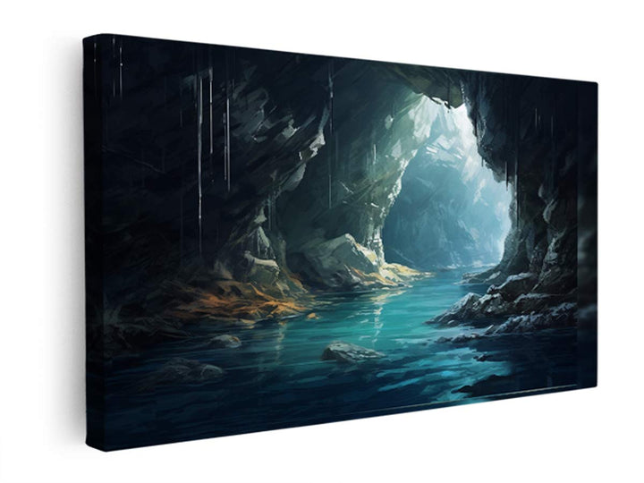 Cave In The Ocean Art  canvas Print