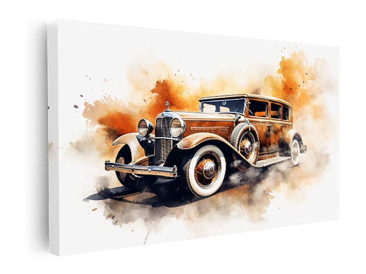 Vinatge Car Old Style Art  canvas Print