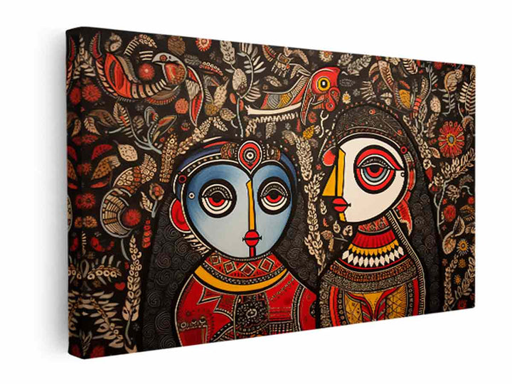 Madhubani Art Print  canvas Print