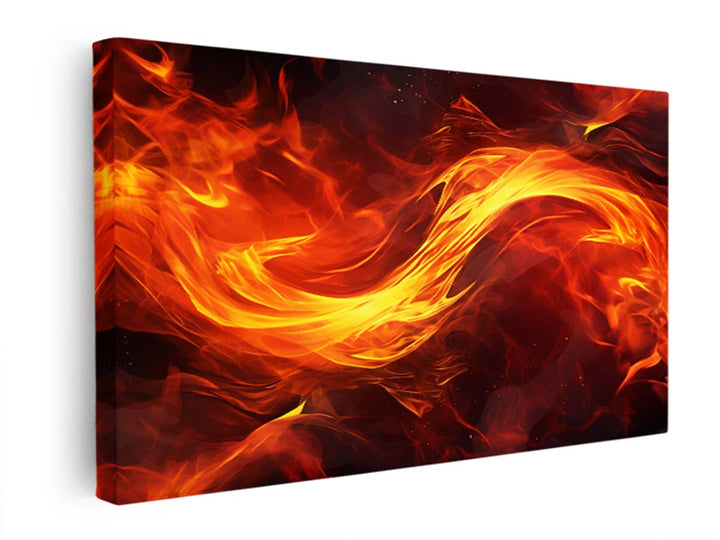 Abstract Fire Painting  canvas Print