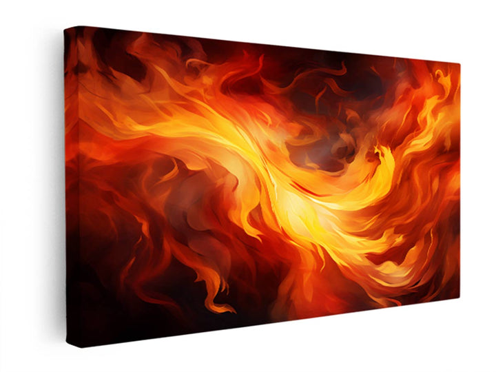 Fire Abstract Art  canvas Print