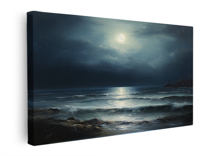 Moonlight Oil Painting Art  canvas Print