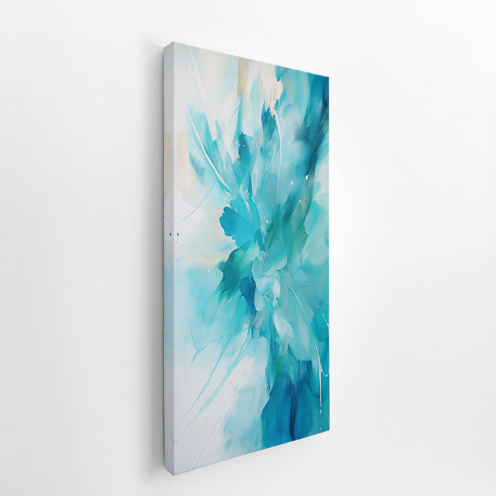 Teal Art canvas Print