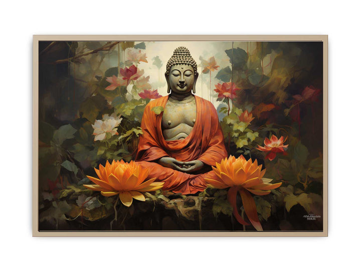 Buddha Painting  framed Print