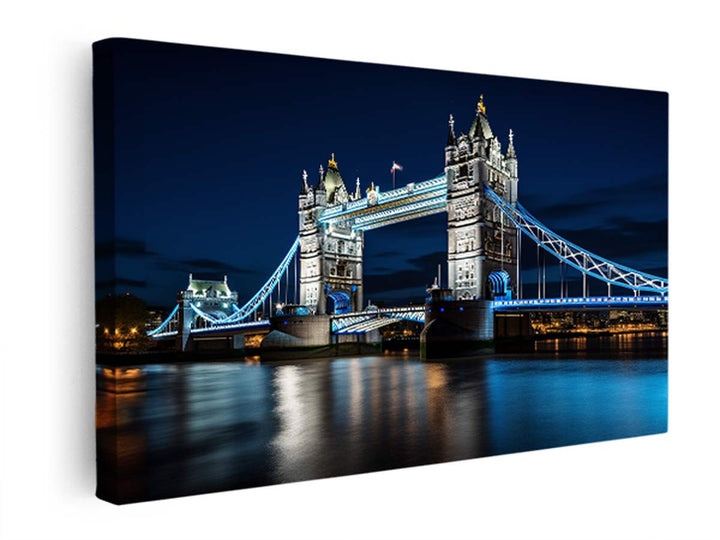 London Bridge At Night  canvas Print