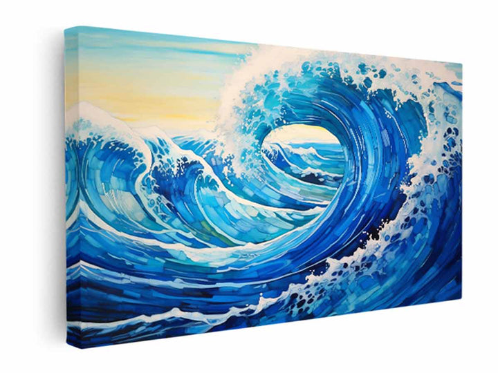 Ocean Waves Painting  canvas Print