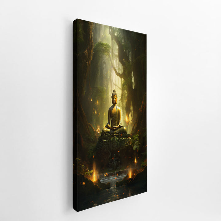 Buddha Meditation Painting  canvas Print