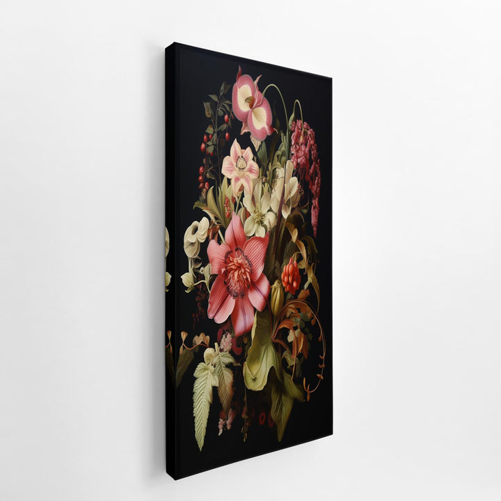 Leaves & Flowers Art  canvas Print