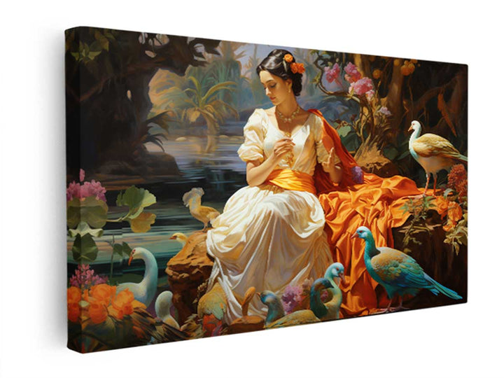 Love Lady Art Print  canvas Print