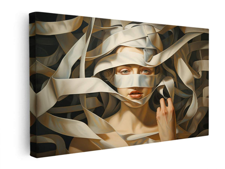 Eyes Illusion Artwork  canvas Print