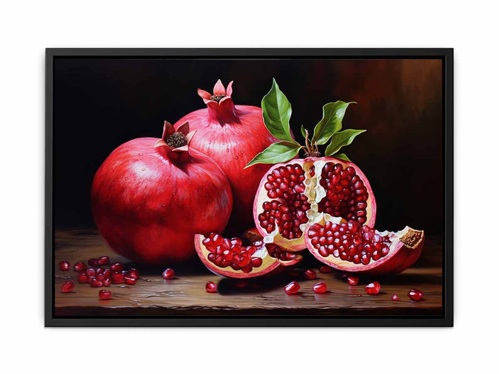 Pomegranate Painting  canvas Print