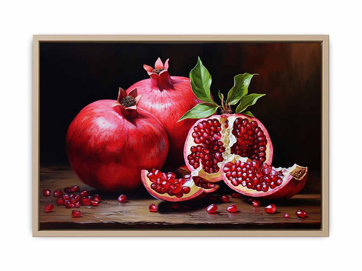 Pomegranate Painting framed Print