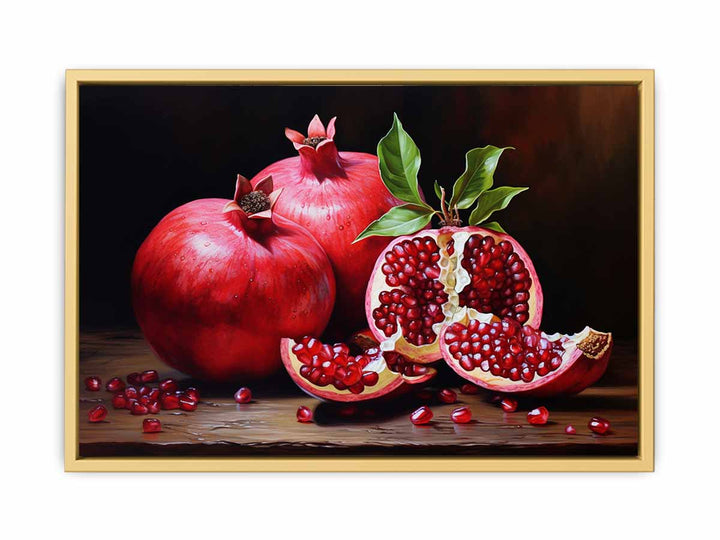 Pomegranate Painting framed Print