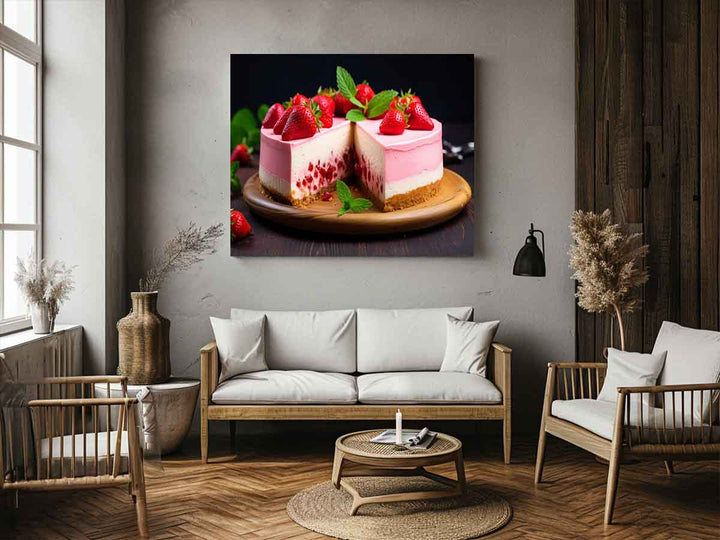 Strawberry Cheesecake Art Print