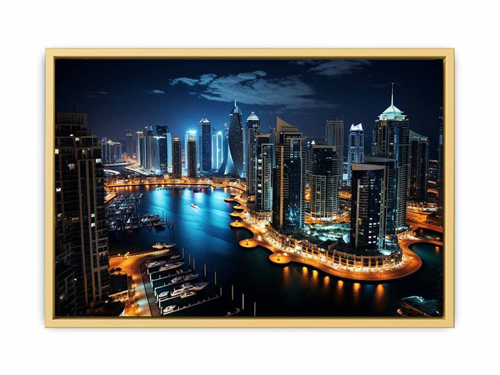 Dubai Artwork framed Print