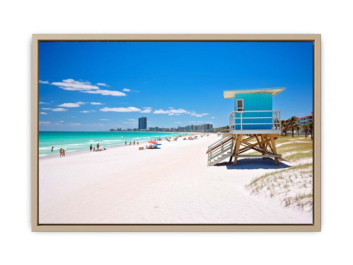 Florida Beach Art framed Print