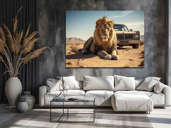 Lion Artwork Art Print