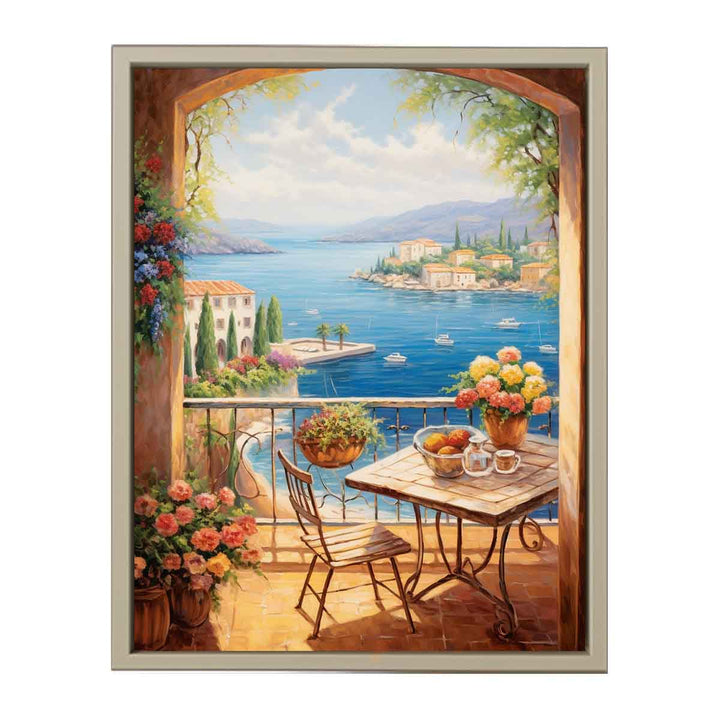 Mediterranean Artwork framed Print