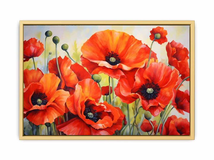 Poppy Painting framed Print