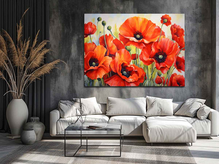 Poppy Painting Art Print