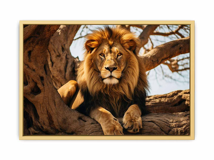 Lion Art framed Print