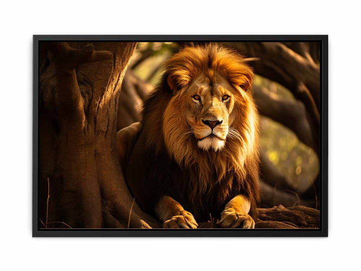 Lion In Jungle  canvas Print