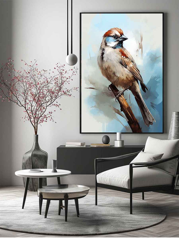 Sparrow Artwork Art Print