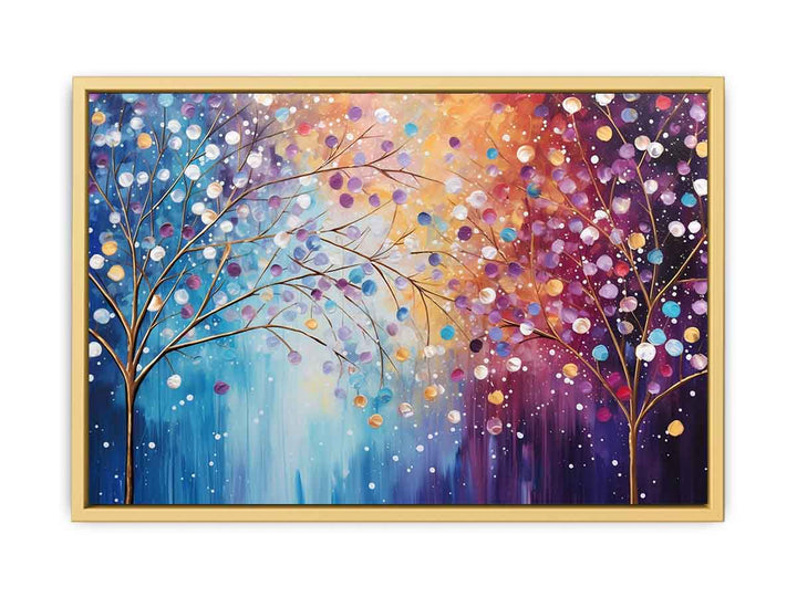 Sparkle Tree Art framed Print