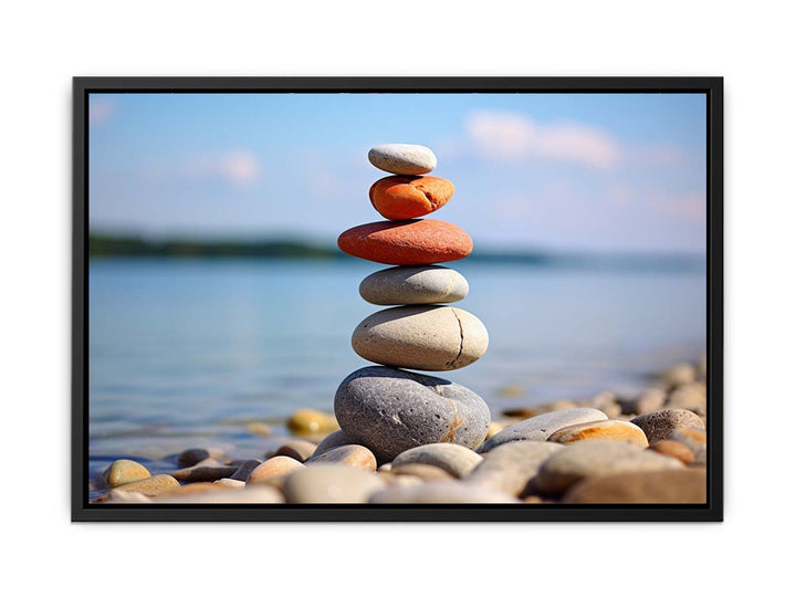 Stacking Stones Art Print  canvas Print