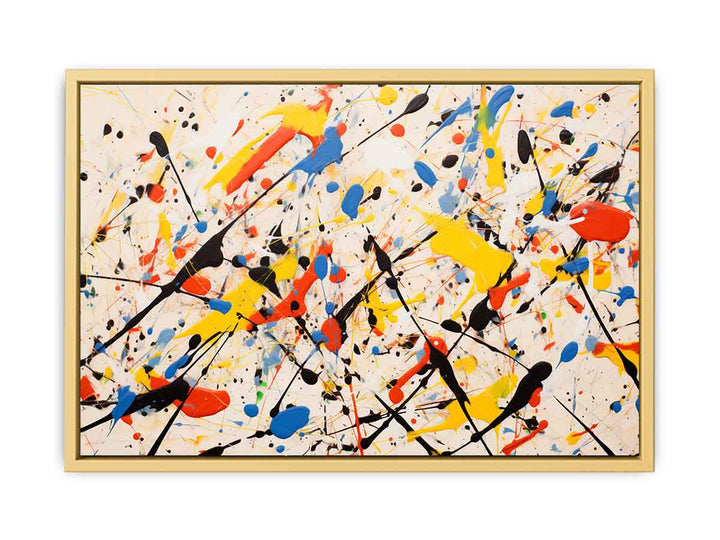 Jackson Pollock Inspired Painting framed Print