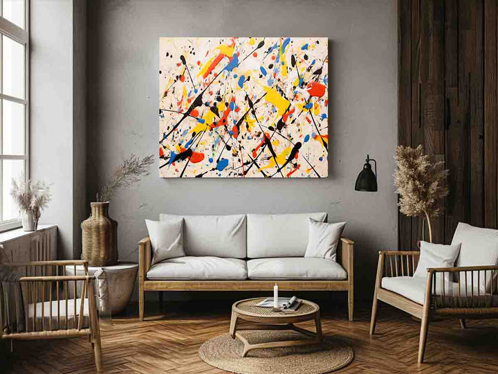 Jackson Pollock Inspired Painting Art Print