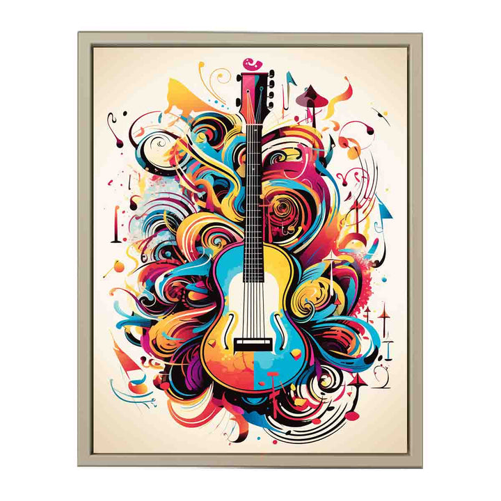 Music Art Poster framed Print