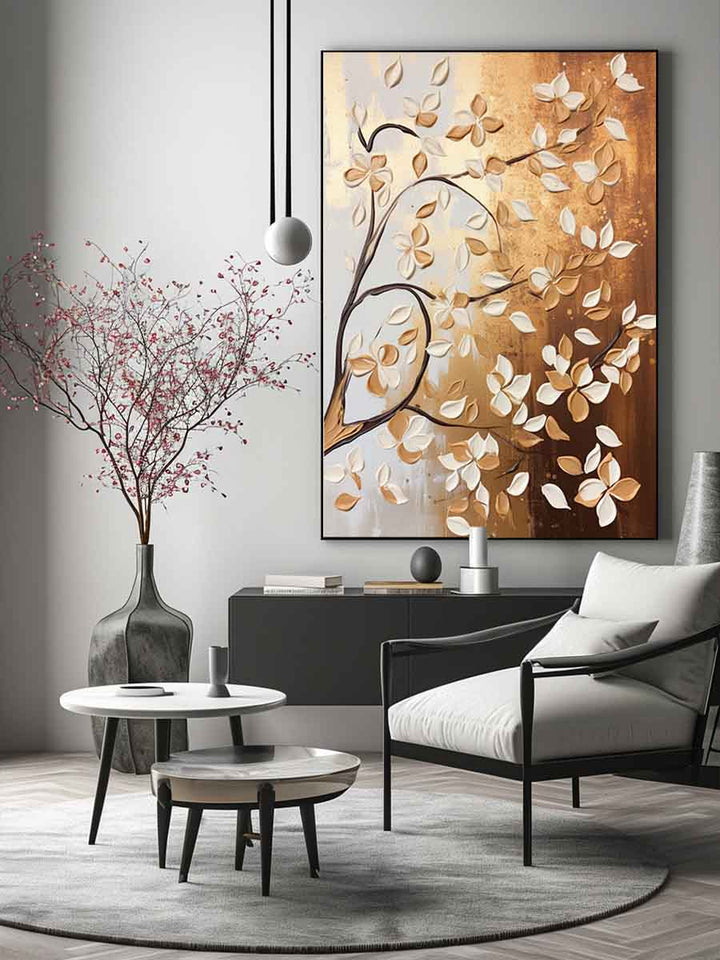 Best Brown Tree Painting Art Print