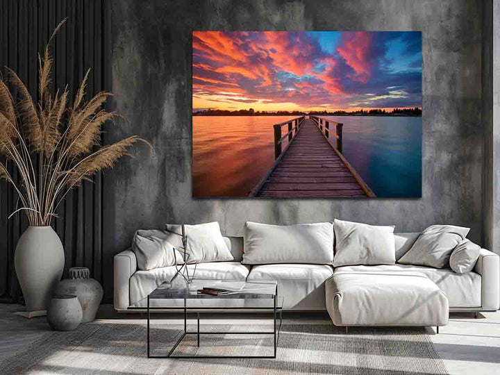 Jetty Sunset Art Print