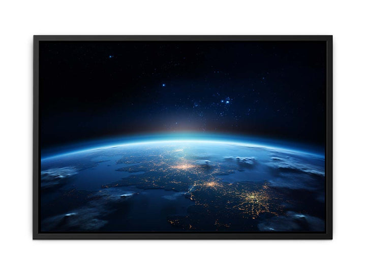 Earth Artwork From Universe  canvas Print