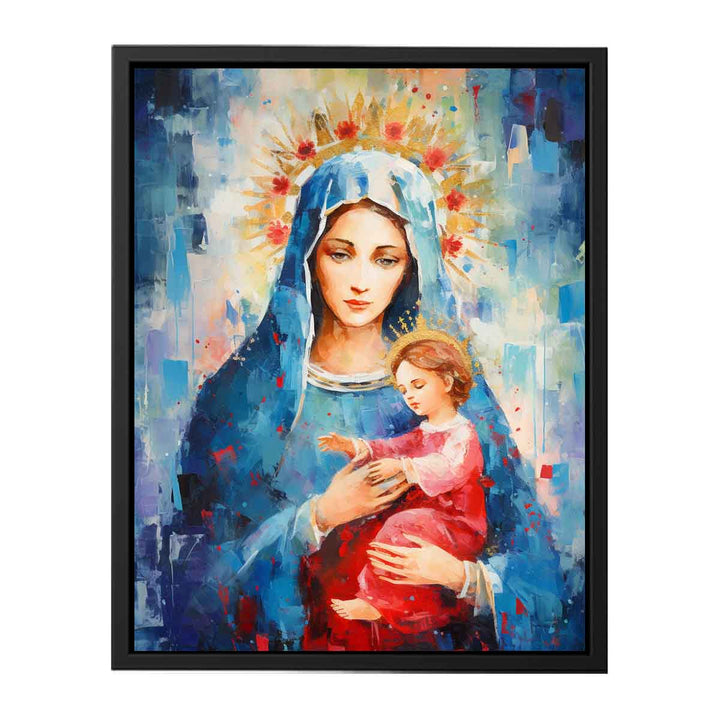 Virgin Mary Art  canvas Print