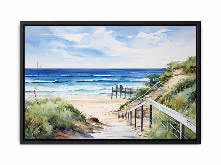 Beach Path Artwork  canvas Print