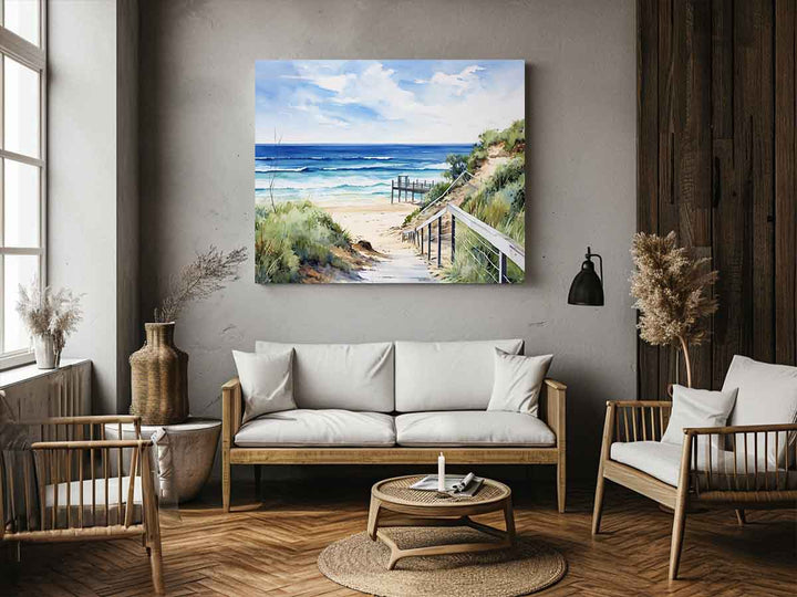 Beach Path Artwork Art Print