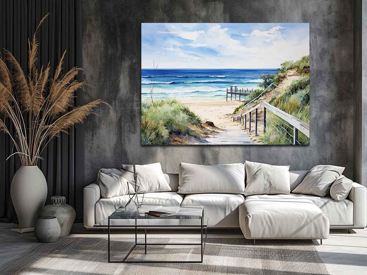 Beach Path Artwork Art Print