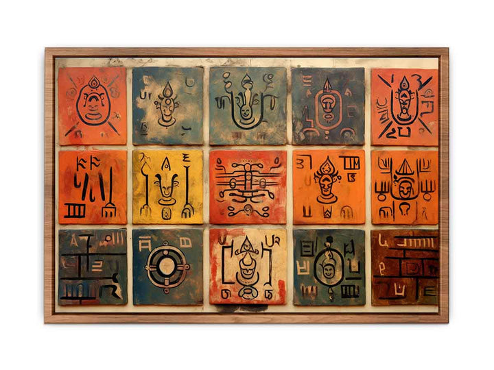 Ancient Script Painting  