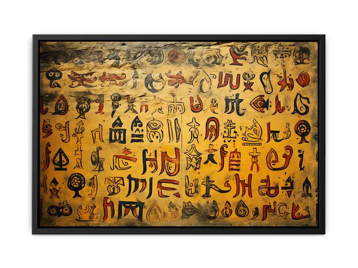 Ancient Scripts Poster  canvas Print